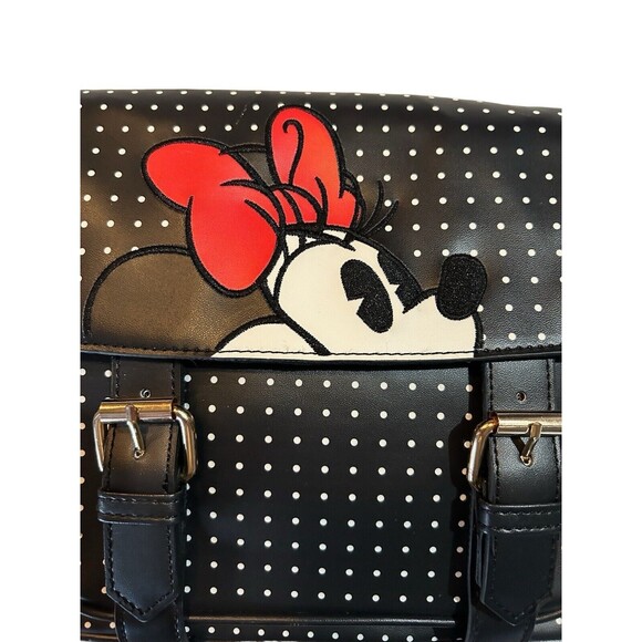 Disney Polka Dot Minnie Mouse Fashion Crossbody Purse NWT - Picture 3 of 8